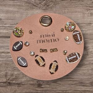 Mini Momo Football Earring Set New